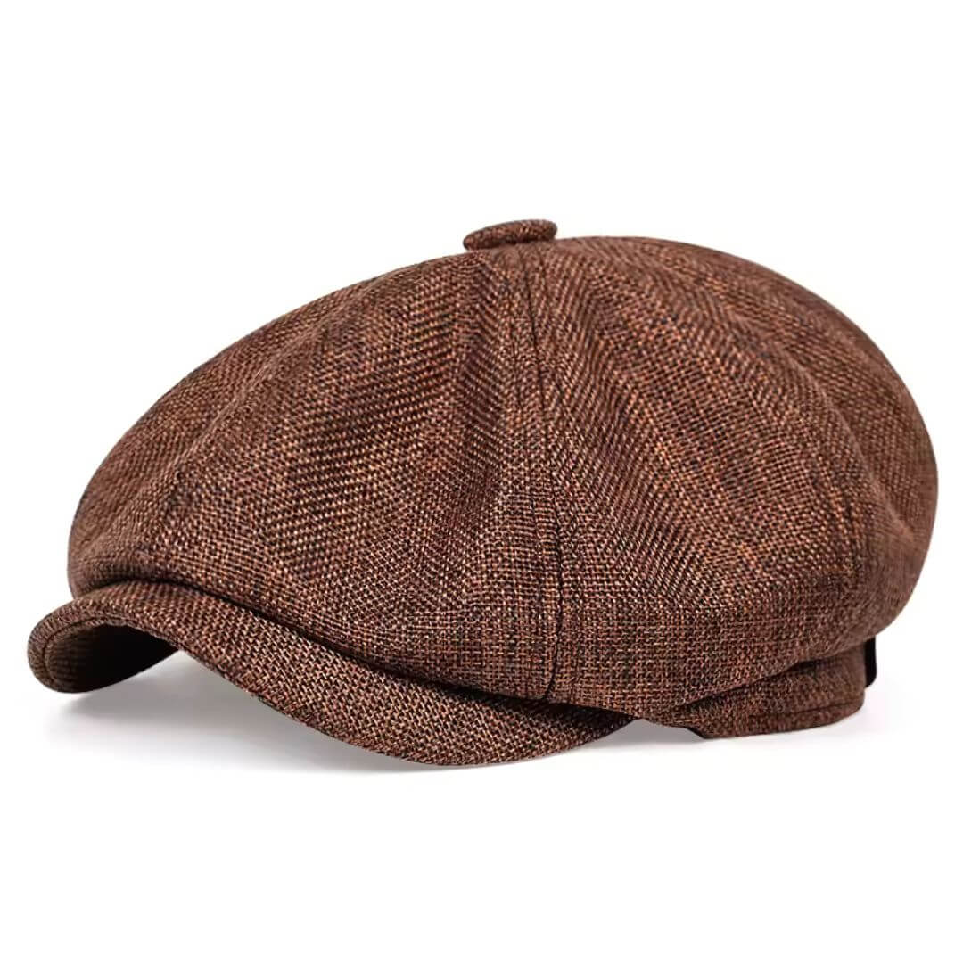 Textured Cotton Newsboy Cap | PHOENIX