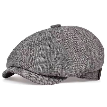Textured Cotton Newsboy Cap | PHOENIX