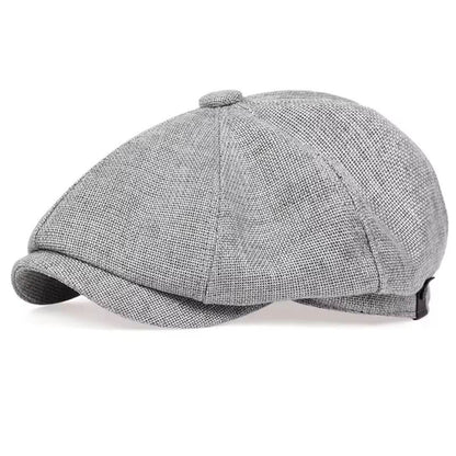 Textured Cotton Newsboy Cap | PHOENIX