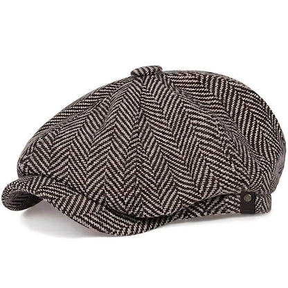 Herringbone Wool Blend Cap | TUCSON