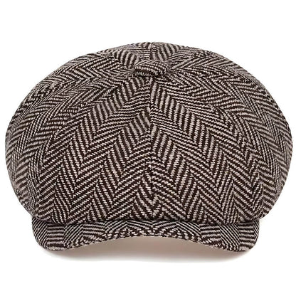 Herringbone Wool Blend Cap | TUCSON