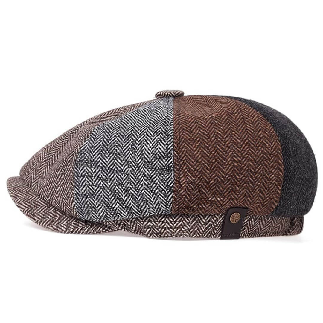 Wool Blend Patchwork Cap | CLEVELAND