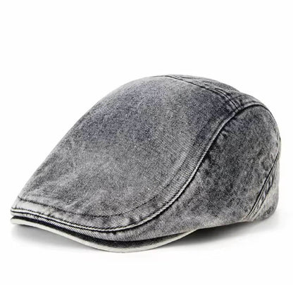Washed Denim Flat Cap | LEXINGTON
