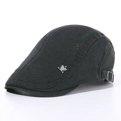 Structured Cotton Flat Cap | MINNEAPOLIS