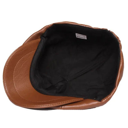 Leather Flat Cap | MONACO