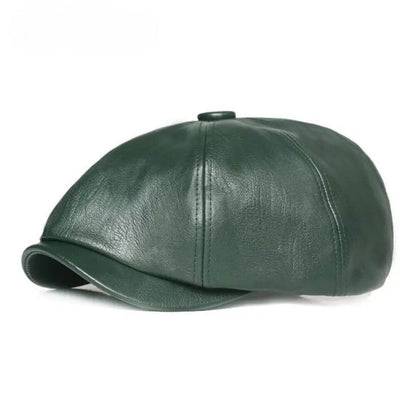 Leather Flat Cap | MONACO