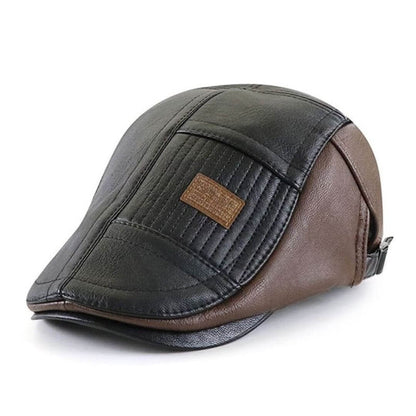 Vegan Leather Flat Cap | TYSON
