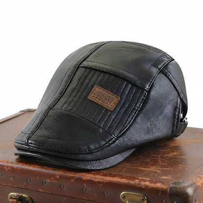 Vegan Leather Flat Cap | TYSON