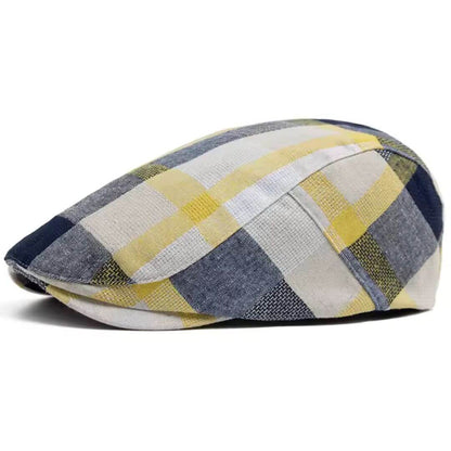Cotton Patchwork Flat Cap | KANSAS