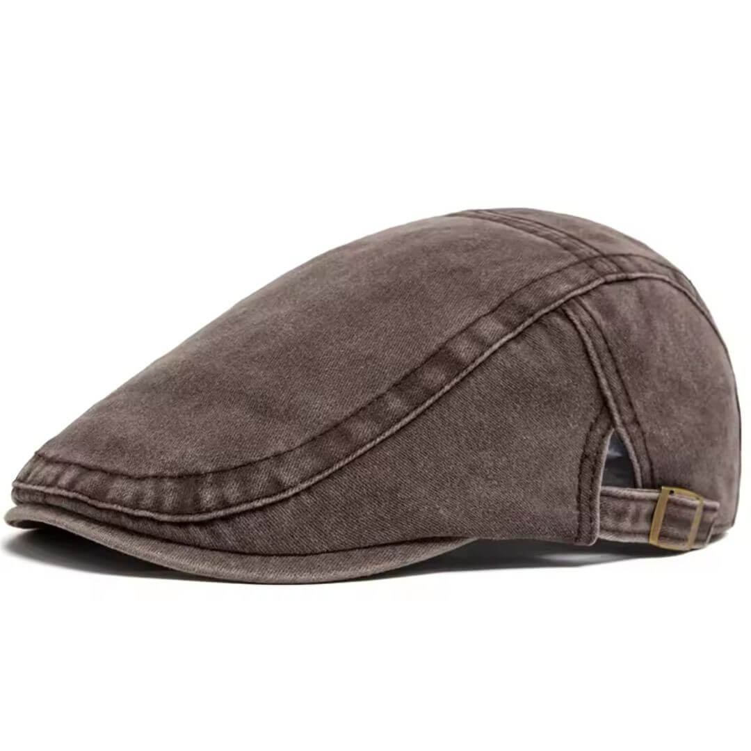 Washed Denim Flat Cap | DALLAS