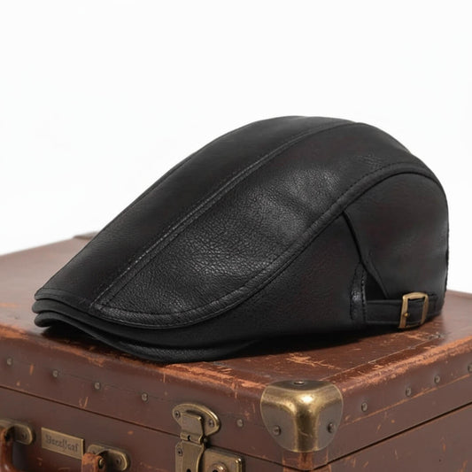Leather Flat Cap | CANNES