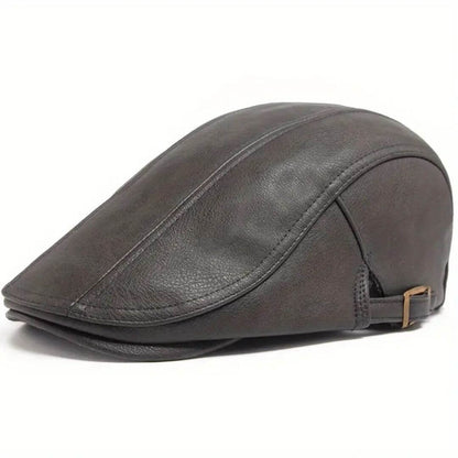 Leather Flat Cap | CANNES