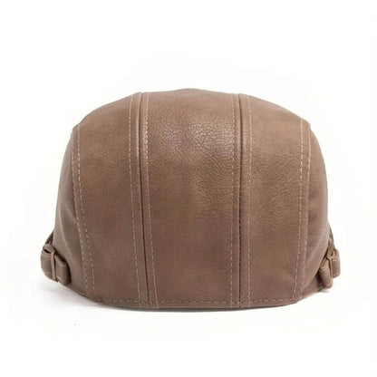 Leather Flat Cap | CANNES