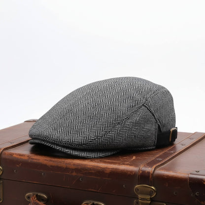 Herringbone Flat Cap | EVANSTON