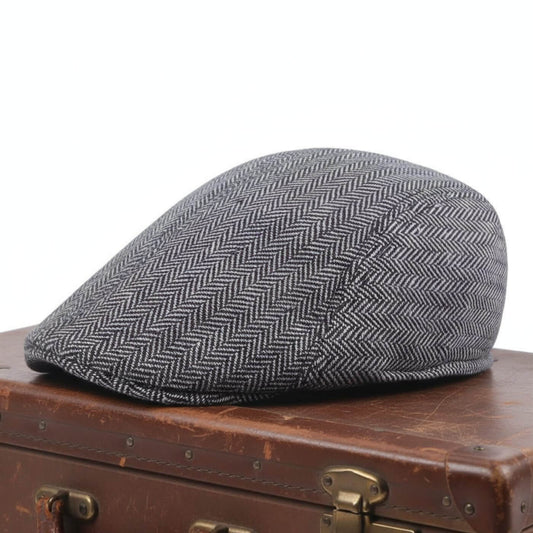 Herringbone Cotton Blend Cap | PUEBLO