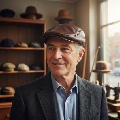 Leather Ivy Cap | TURIN